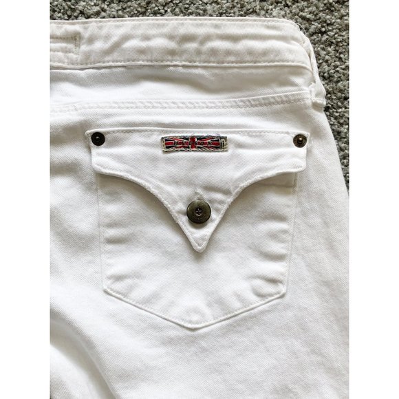 Hudson White Skinny Ankle Jeans - 27 - Picture 5 of 9